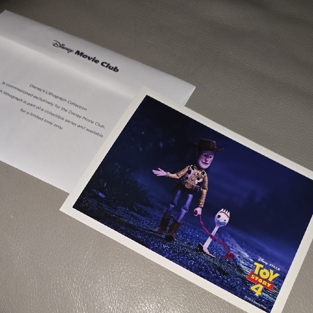 Toy Story 4 Woody and Forky Lithograph